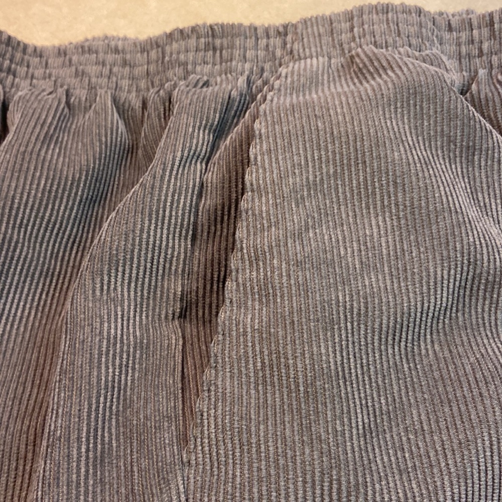 Alfred Dunner Grey Plus Size Corduroy Trouser Pant - Picture 7 of 8